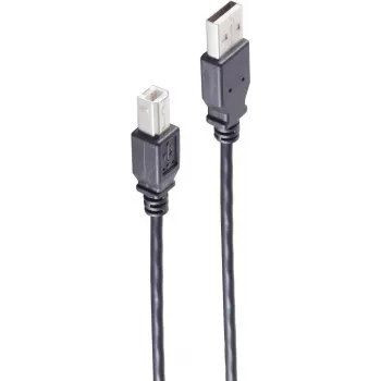 shiverpeaks BS13-23025 USB-Kabel 1 m USB 2.0 USB A USB B Schwarz (BS13-23025)