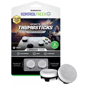 Gaming-Controller-Thumbstick-Griffe STEELSERIES KontrolFreek Sports Clutch Weiß Schwarz XBX hoher Grip Leistung