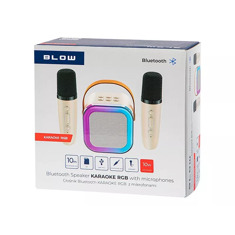 Karaoke-Lautsprecher, KARAOKE RGB Bluetooth-Lautsprecher, 30W