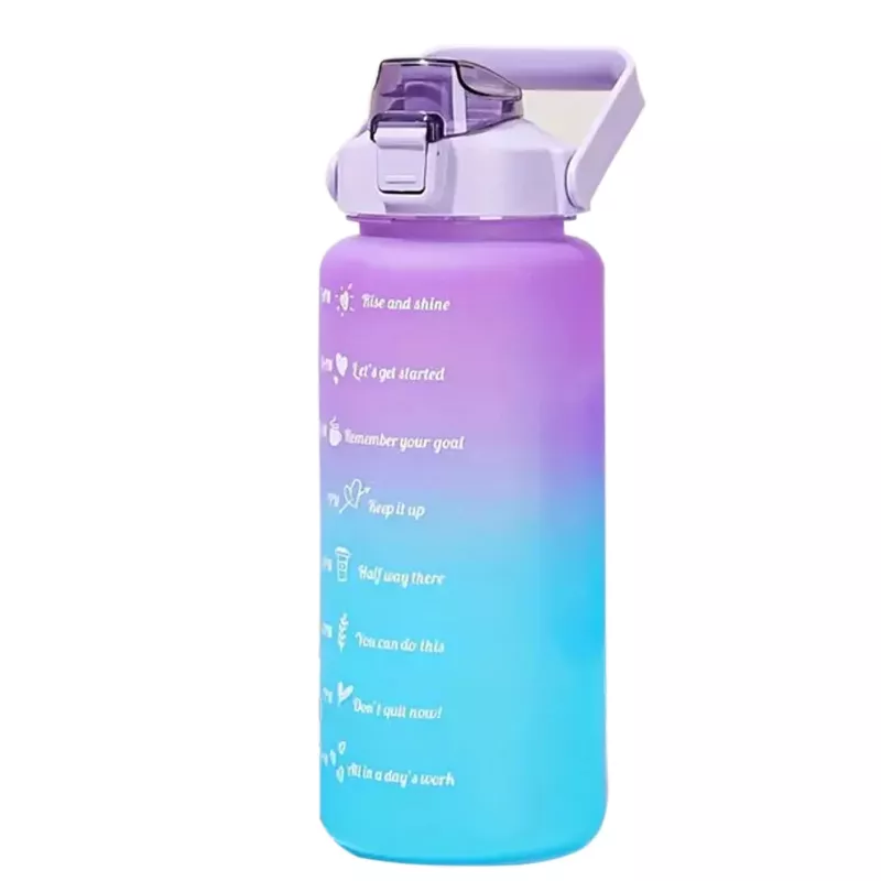 Extralink Motivational Bottle, Wasserflasche, 2000 ml, Lila-Blau, BUT-992