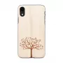 Smartphone-Hülle man and wood für iPhone XR — Apfelbaumholz, schwarze Oberfläche