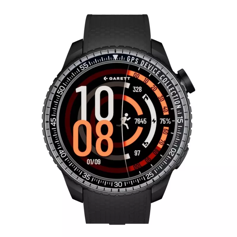 Smartwatch Garett Compass GPS schwarz — Garett Compass GPS Smartwatch, schwarz