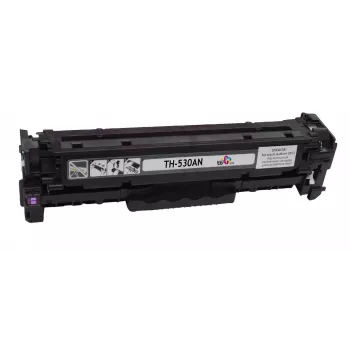 Toner TB kompatibel mit HP CC530A, 100% neu, Schwarz