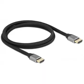 HDMI-Kabel DeLOCK Ultra High Speed 48 Gbps 8K 60 Hz grau 1 m