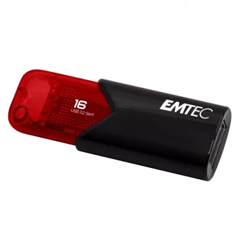 USB-Flash-Laufwerk Emtec 16 GB USB Typ-A 3.2 Gen 2 Schwarz Rot
