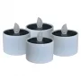 LED-Solar-Teelicht RealPower STL-4, 4er-Set, batteriebetriebene Solar-LED-Teelichter