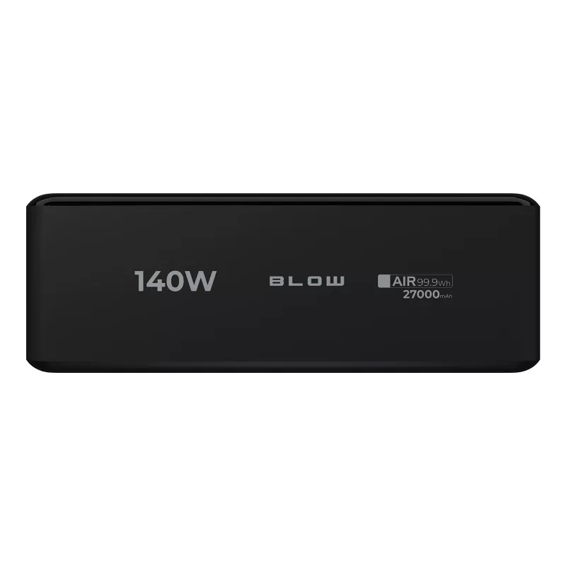Powerbank BLOW AIR99.9 27000mAh PD 140W LCD — 2× USB‑C, 1× USB‑A, 27000 mAh, 140 W gesamt