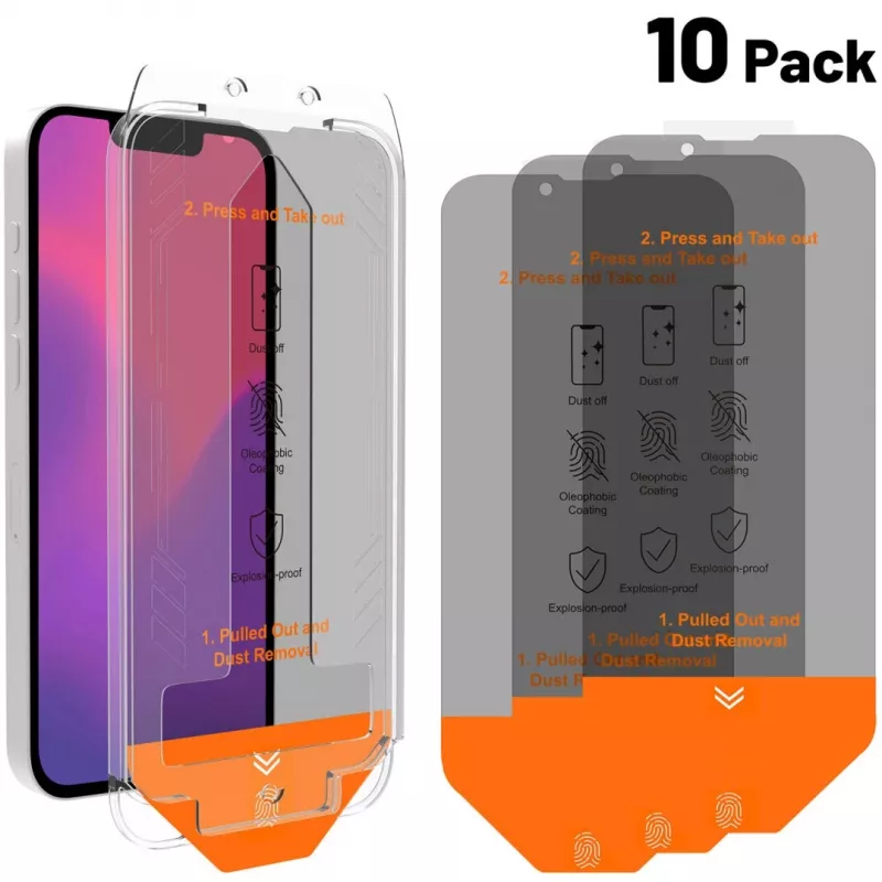 4smarts Second Glass Privacy Displayschutzfolie Apple iPhone 13 13 Pro 14 16e Gehärtetes Glas