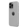 Schutzhülle Nillkin Super Frosted Shield Pro für iPhone 16 Pro, grau, starrer schlank-Cover