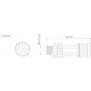 TELTONIKA NETWORKS M12 X-Typ 8-PIN-Stecker (PR40118K)