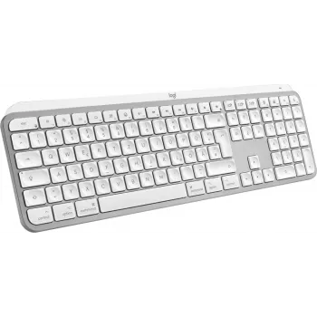 Logitech MX Keys S for Mac Tastatur Büro RF Wireless + Bluetooth QWERTZ Deutsch Aluminium Weiß
