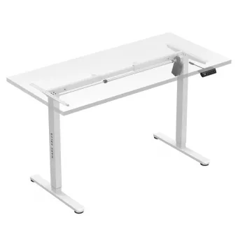 Elektrisch höhenverstellbarer Schreibtisch Mark Adler MA-XENO 2.1 Weiß — Stahlrahmen, 90×58 cm, Höhe 72–118 cm, max. Belastung 80 kg
