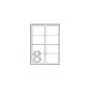 Avery - Glossy - Glossy - 67,7 x 99,1 mm 40 Stk. (5 Blätter x 8) Fotoetiketten
