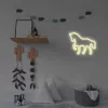 LED-Neonschild MANTA SNL103WH – Pferdemotiv, weiß