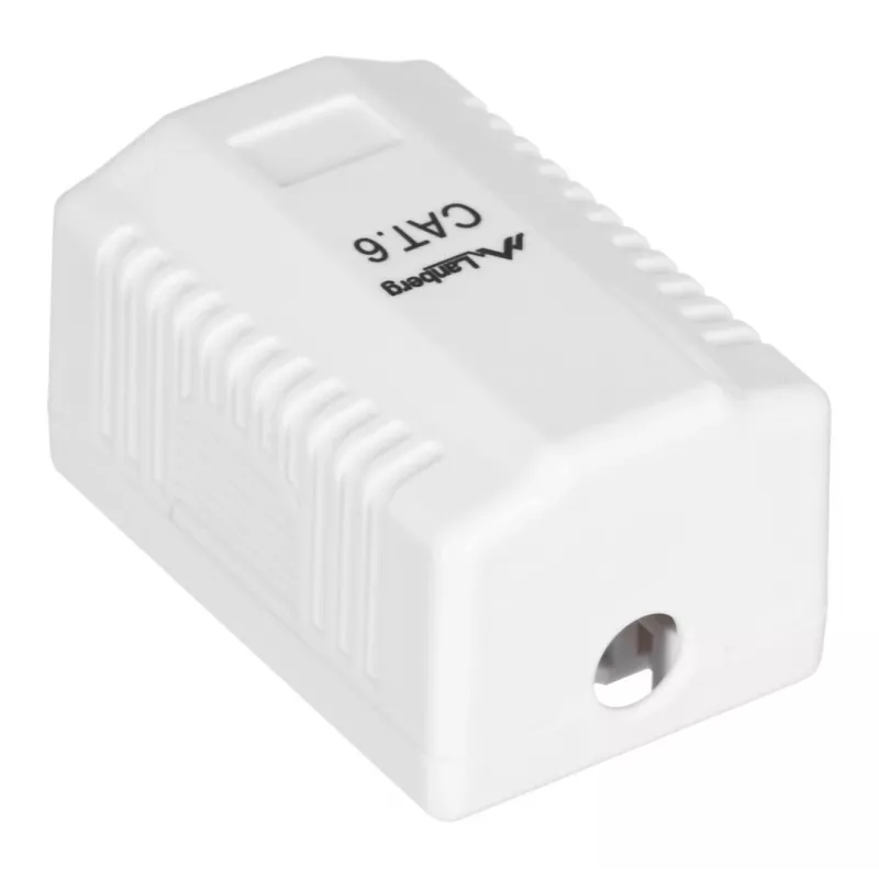 LANBERG Anschlussdose RJ-45 OU6-0001-W, Cat6, weiß