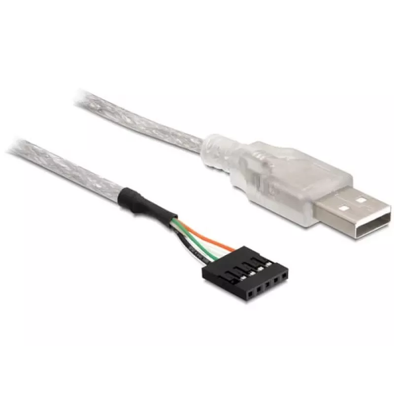 USB 2.0-A Stecker auf Pin-Header-Kabel DeLOCK 83078 Silber