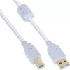 Microconnect USBAB2WF USB-Kabel USB 2.0 2 m USB A USB B Weiß