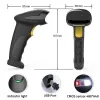 Handheld 1D/2D kabelgebundener Barcodescanner QOLTEC 50853 — USB, ABS-Gehäuse, 1,65 m Kabel, 97×65×167 mm, 105 g