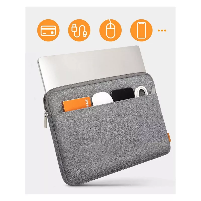 Sleeve-Hülle Inateck LB01005 für Geräte bis 33,8 cm (13,3 Zoll), grau