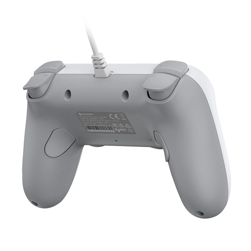 Kabelgebundener Gamecontroller GameSir T3 Lite WT Weiß – ergonomischer kabelgebundener Controller, kompatibel mit PC