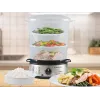 Dampfgarer Beper BC.250 3 Körbe Arbeitsplatte 800 W Edelstahl