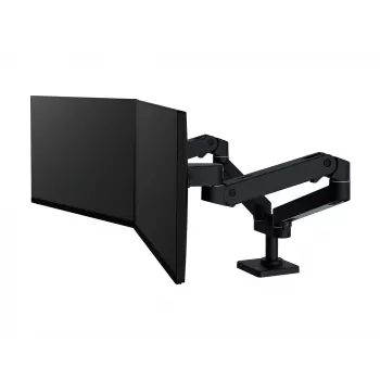 Ergotron LX Pro - Montagekit (Doppelarm) - modular - für 2 LCD-Displays - nebeneinander - Aluminium - Schwarz - Bildschirmgröße: bis 68,6 cm (bis 27 Zoll) (45-686-292)