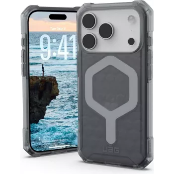 UAG Urban Armor Gear Essential Armor MagSafe Hülle | Apple iPhone 17 Pro | ash (Grau transparent) | 114540113131 (114540113131)