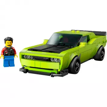 Konstruktionsspielzeugauto LEGO Speed Champions Dodge Challenger SRT Hellcat 77237 — 390 Teile, 1 Minifigur, Altersempfehlung 9+