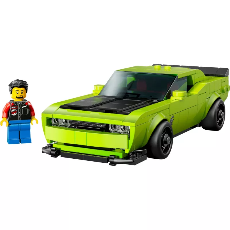 Konstruktionsspielzeugauto LEGO Speed Champions Dodge Challenger SRT Hellcat 77237 — 390 Teile, 1 Minifigur, Altersempfehlung 9+