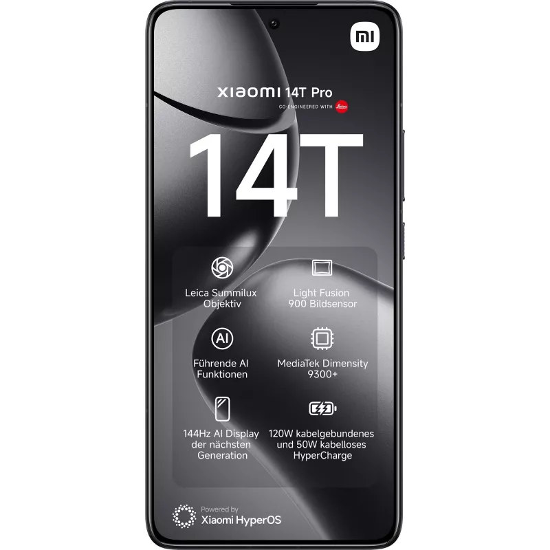 Xiaomi 14T Pro 16,9 cm (6,67) Dual SIM 5G 12 GB 512 GB 5000 mAh Schwarz