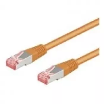 Wentronic Goobay CAT 6 Patchkabel, S/FTP (PiMF), Orange, 15 m - LSZH halogenfrei, Kupfer (93470)