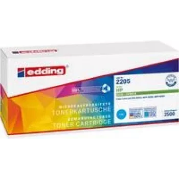 Edding EDD-2205 Toner ersetzt HP 203X (CF541X) Cyan 2500 Seiten kompatibler Toner (18-2205)