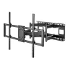 Maclean MC-482 TV-Wandhalterung für 60-120 Zoll flache und gebogene Fernseher bis max. 120 kg, VESA 900x600, schwenkbar, neigbar und drehbar, universelle TV-Halterung