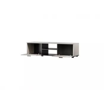 TV-Schrank cama meble SOHO 140x43x37 cm — Oberseite Cashmere, schwarzer Rahmen