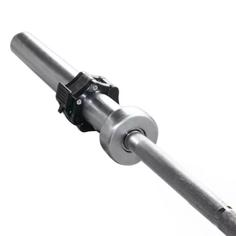 GO320 + ZG1000 Schwarze Olympiastange 14,8 kg 1830 mm HMS mit Backen-Schwarz-Verschlüssen