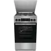 Gorenje GKS5C71XF freistehender Herd mit Backofen Silber