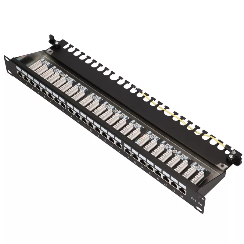 Patchpanel - Extralink CAT6A STP, 24 Ports