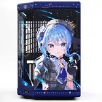 Computer-Gehäuse HYTE Y70 Hoshimachi Suisei blau Hartglas — Mid-Tower-ATX-Gehäuse mit Hartglas-Paneelen