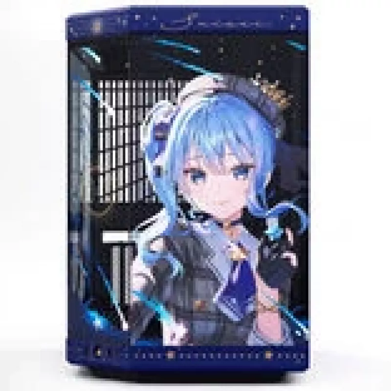 Computer-Gehäuse HYTE Y70 Hoshimachi Suisei blau Hartglas — Mid-Tower-ATX-Gehäuse mit Hartglas-Paneelen