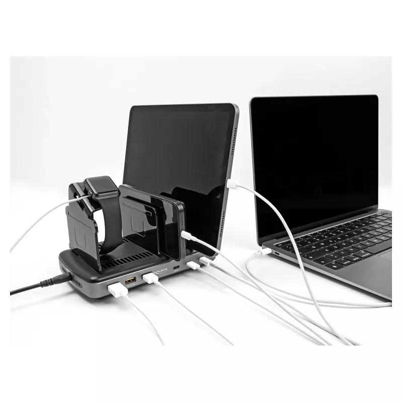 DeLOCK USB-Ladestation 3 x USB Type-C PD 3 x USB Type-A 112 W