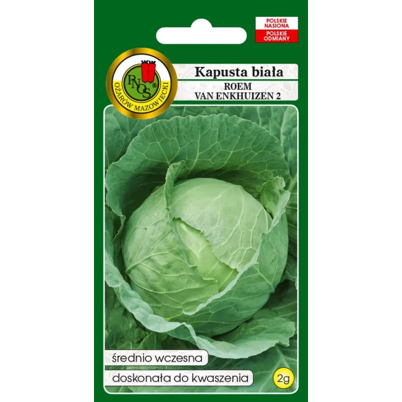 Samenpackung Apte — Weißkohl 'Roem Van Enkhuizen' (2 g) Gemüsesamen