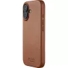 Mujjo Full Leather Case MagSafe Case für iPhone 17 Braun