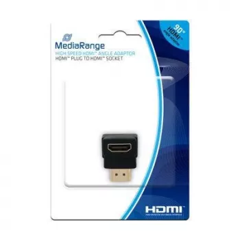 HDMI Adapter MediaRange MRCS166 Gold Plated Schwarz