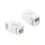 DELOCK Keystone-Kupplungsmodul RJ45 Cat.6A Buchse-zu-Buchse, blau