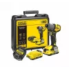 Elektroschrauber STANLEY SFMCF830D2K-QW 18 V Li-Ion, 2 Ah x2, 3 Gänge, 203 N·m, 3200 U/min, LED, Pistolengriff