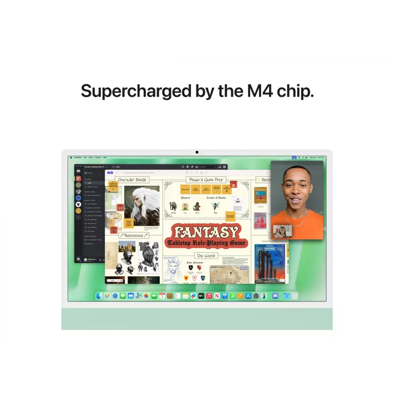 iMac 24 Retina 4.5k Display M4, Grün, M4 (10-CPU/10-GPU), 24 GB, 512 GB, Standardglas, Touch ID, Deutsch, Gigabit Ethernet, Magic Maus, MD2Q4D/A