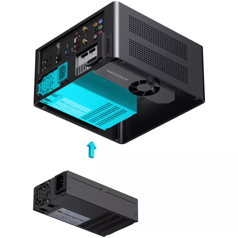 Jonsbo NV10 Stk. Gehäuse, Mini-Gehäuse, ITX - Schwarz