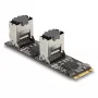 DeLOCK Konverter M.2 2280 Key B+M Stecker auf 8 x SATA