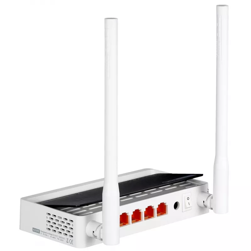 Tischrouter TOTOLINK N300RT — Single-Band 2,4 GHz Wi‑Fi 4, 300 Mbit/s, 5x RJ-45 Fast-Ethernet-Ports, 2 externe 5-dBi-Antennen