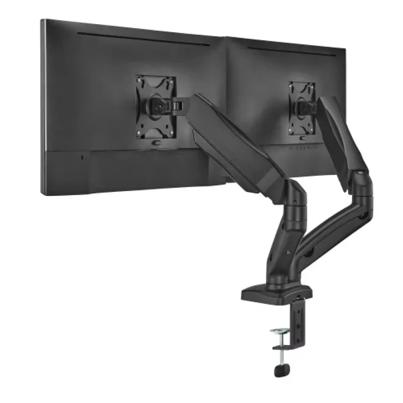 Monitorarm up up Economical Interactive Counterbalance Dual Monitor Arm Mattschwarz VESA 75x75/100x100